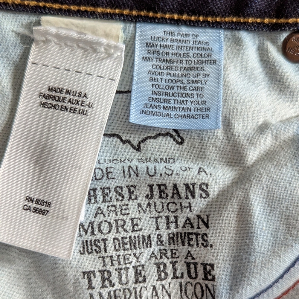 Lucky Collectable Handcrafted USA Jeans 6/28 Lolita Boot White Oak® Cone Denim® - Picture 5 of 16